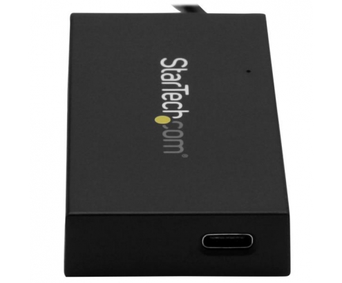 StarTech.com Hub Ladrón USB 3.0 de 4 Puertos - Concentrador de 3 Puertos USB-A y 1 Puerto USB-C - Negro
