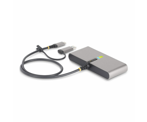 StarTech.com Hub Ladrón USB-C de 2 Puertos USB-A de 5Gbps con Red RJ45 Ethernet Gigabit y Puerto Serie DB9 RS232 FTDI - Concentrador USB - Entrega de