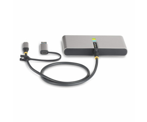 StarTech.com Hub Ladrón USB-C de 2 Puertos USB-A de 5Gbps con Red RJ45 Ethernet Gigabit y Puerto Serie DB9 RS232 FTDI - Concentrador USB - Entrega de
