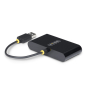 StarTech.com Hub USB 2.0 de 4 Puertos - Ladrón USB Alimentado por el Bus - 480Mbps - Hub Portátil Externo USB - Multiplicador USB - Protección de S