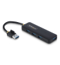 StarTech.com Hub USB-A de 4 Puertos - Ladrón USB de 4 Puertos - Alimentado por el Bus - USB 3.0 de 5Gbps - Hub Portátil para Viajes - Protección de