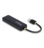 StarTech.com Hub USB-A de 4 Puertos - Ladrón USB de 4 Puertos - Alimentado por el Bus - USB 3.0 de 5Gbps - Hub Portátil para Viajes - Protección de