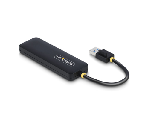 StarTech.com Hub USB-A de 4 Puertos - Ladrón USB de 4 Puertos - Alimentado por el Bus - USB 3.0 de 5Gbps - Hub Portátil para Viajes - Protección de
