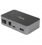 StarTech.com Hub USB-C de 3 Puertos - 10Gb - Alimentado - 2xUSB-A 1xUSB-C Negro Gris 