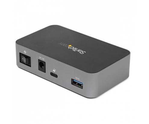 StarTech.com Hub USB-C de 3 Puertos - 10Gb - Alimentado - 2xUSB-A 1xUSB-C Negro Gris 