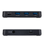 StarTech.com Hub USB-C y Tipo A de 4 Puertos - Ladrón USB de 5Gbps - Autoalimentado - Con Cable Host Tipo C y USB-A - 1x USB-C y 3x USB-A (1x BC 1.2)