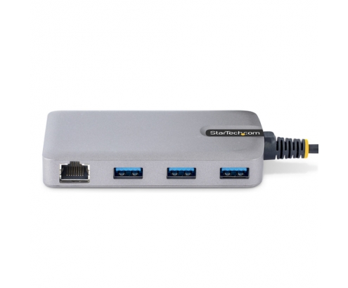 StarTech.com Hub USB de 3 Puertos USBA - USB 3.0 de 5Gbps - Alimentado por el Bus - Concentrador USB de 3 Puertos USB-A - Ladrón USB Portátil - Cabl
