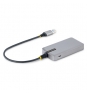 StarTech.com Hub USB de 4 Puertos - USB 3.0 de 5Gbps - Alimentado por el Bus - Concentrador de 4 Puertos USB-A con Alimentación Opcional - Ladrón US