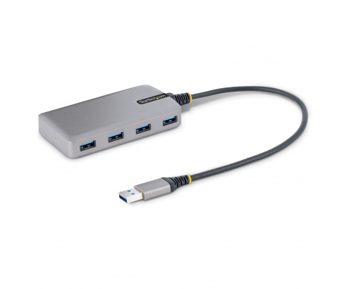 StarTech.com Hub USB de 4 Puertos - USB 3.0 de 5Gbps - Alimentado por el Bus - Concentrador de 4 Puertos USB-A con Alimentación Opcional - Ladrón US