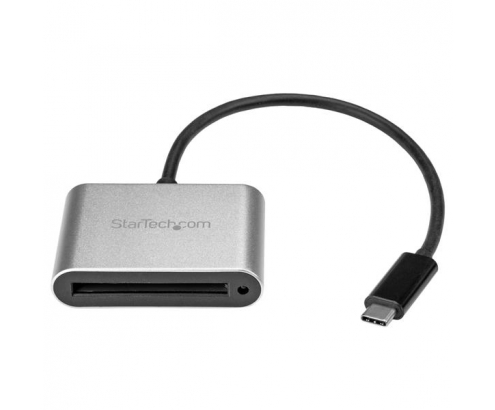 StarTech.com Lector Grabador USB 3.0 USB-C Tipo C de Tarjetas de Memoria Flash Cfast Alimentado por USB negro plata 