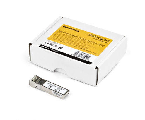 StarTech.com Módulo Transceptor SFP+ Compatible con MSA sin Codificar - 10GBASE-SR - Fibra Í“ptica Multimodo (MMF) de 10GbE - SFP+ Ethernet Gigabit d