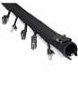 StarTech.com Manga de 1m de Neopreno con Cremallera para Gestión de Cableado - con 3cm de Diámetro - para Administración de Cables de Redes o AV - 