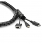 StarTech.com Manga de 2,5m en Espiral para Gestión de Cableado con Diámetro de 25mm negro 