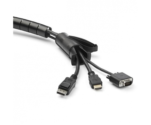 StarTech.com Manga de 2,5m en Espiral para Gestión de Cableado con Diámetro de 25mm negro 