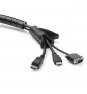 StarTech.com Manga de 2,5m en Espiral para Gestión de Cableado con Diámetro de 45mm negro 