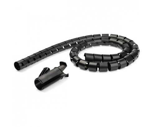 StarTech.com Manga de 2,5m en Espiral para Gestión de Cableado con Diámetro de 45mm negro 