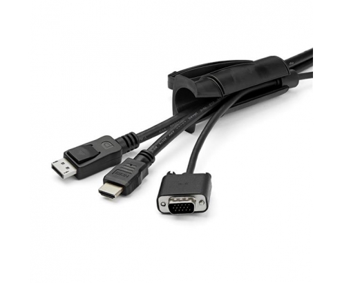 StarTech.com Manga de 2,5m en Espiral para Gestión de Cableado con Diámetro de 45mm negro 