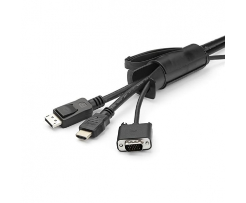 StarTech.com Manga de 2,5m en Espiral para Gestión de Cableado con Diámetro de 45mm negro 
