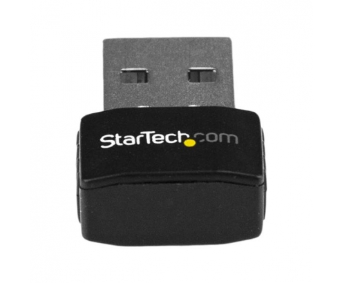StarTech.com Micro Adaptador de Red Inalámbrica Wifi USB AC600 Externo - Wireless 1T1R 802.11ac - 2.4GHz y 5GHz negro