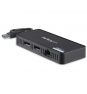 StarTech.com Mini Dock USB 3.1 a DisplayPort Doble con LAN GbE - 4K Doble de 60Hz negro 