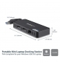 StarTech.com Mini Dock USB 3.1 a DisplayPort Doble con LAN GbE - 4K Doble de 60Hz negro 
