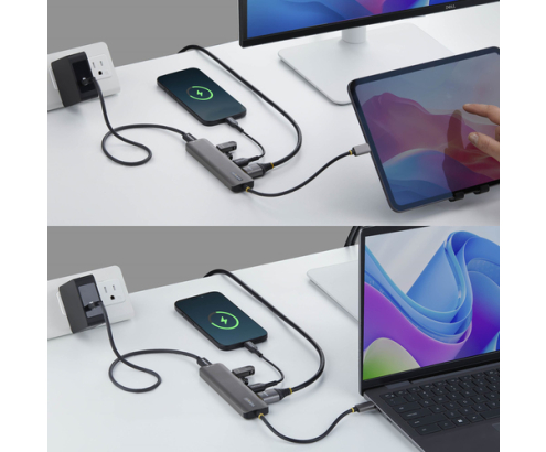 StarTech.com Mini Dock USB-C A HDMI - Adaptador Multipuertos Tipo C - PD de 140W - 4K 60Hz - Hub USB 10Gbps - Para MacBook / Dell / ThinkPad / HP