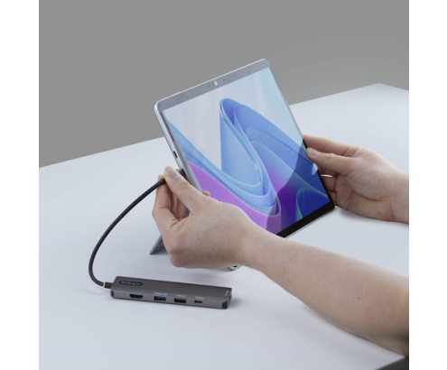 StarTech.com Mini Dock USB-C A HDMI - Adaptador Multipuertos Tipo C - PD de 140W - 4K 60Hz - Hub USB 10Gbps - Para MacBook / Dell / ThinkPad / HP