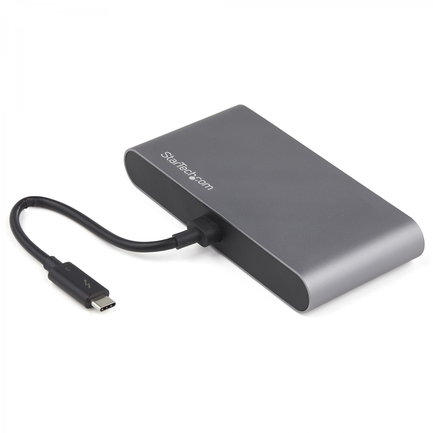 StarTech.com Mini Docking Station Thunderbolt 3 Mini Replicador de Puertos TB3 para Dos Monitores DisplayPort de 4K a 60Hz gris TB3DKM2DPL