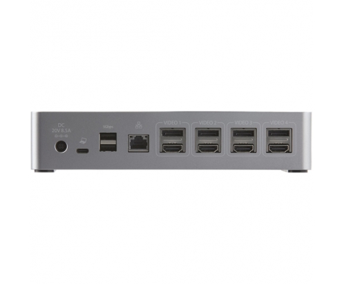 StarTech.com Mini Docking Station USB-C - Replicador de Puertos para 4 Monitores DisplayPort y HDMI 4K 60Hz - con PD de 100W - Hub Ladrón USB con 3x 