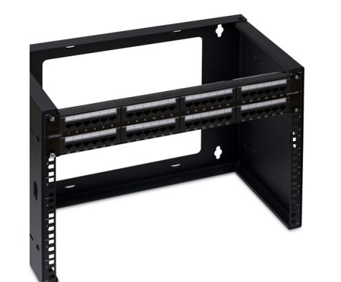 StarTech.com Panel de Parcheo 2U de 48 Puertos Cat6 RJ45 de Montaje en Rack de Servidores - UTP -Tipo 110 Punch Down - Panel de Parcheo para Rack de S