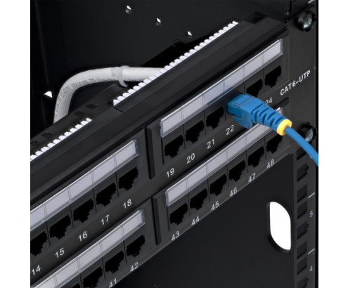 StarTech.com Panel de Parcheo 2U de 48 Puertos Cat6 RJ45 de Montaje en Rack de Servidores - UTP -Tipo 110 Punch Down - Panel de Parcheo para Rack de S