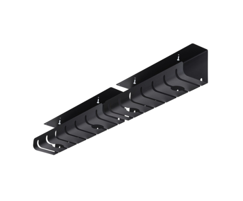 StarTech.com Paquete de 2 - Bandeja de Gestión de Cables para Debajo del Escritorio - Longitud de 53cm por Bandeja - Administrador de Cableado de Ran