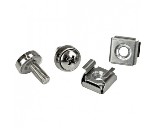 StarTech.com Paquete de 20 Tornillos M5 de 12mm y Tuercas Jaula para Armarios Rack - con Herramienta de Instalación