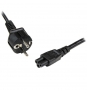 StarTech.com PXTNB3SEU1M Cable de 1m de Alimentación con 3 Clavijas para Ordenador Portátil Cable Schuko CEE7 a C5 Acoplador