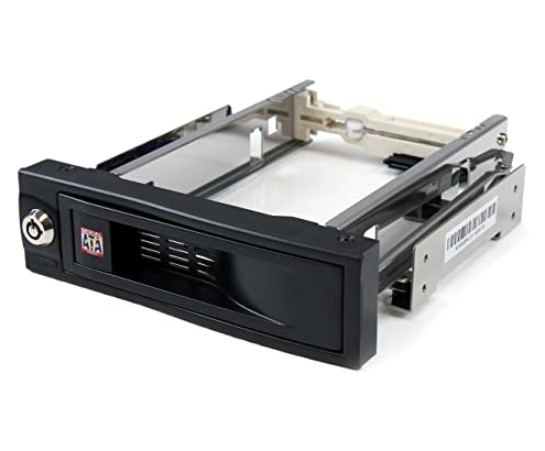 StarTech.com Rack Móvil Aluminio para Disco Duro HDD SATA de 3.5 Negro