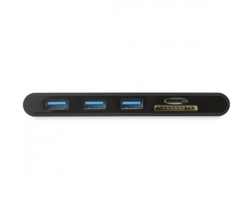 StarTech.com Replicador de Puertos USB-C para Portátiles - Docking Station USB Tipo C HDMI VGA GbE con Lector de Tarjetas SD - Win Mac