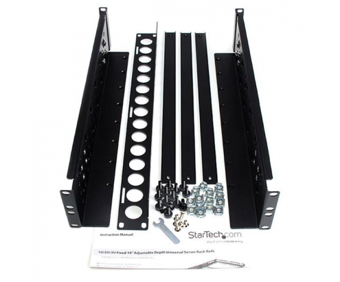 StarTech.com Rieles Universales Fijos de Profundidad Ajustable para Rack de Servidores 19