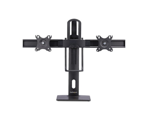 StarTech.com Soporte de Escritorio de Travesaño para Dos Monitores de 27 Pulgadas - Capacidad de 12kg - Soporte VESA de 75x75 o 100x100 - Ajustable