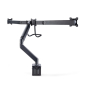 StarTech.com Soporte VESA de Sobremesa para Tres Monitores de 27 Pulgadas - 75x75/100x100 - Brazo de Soporte para 3 Monitores - Grommet o Mordaza - Aj
