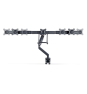 StarTech.com Soporte VESA de Sobremesa para Tres Monitores de 27 Pulgadas - 75x75/100x100 - Brazo de Soporte para 3 Monitores - Grommet o Mordaza - Aj