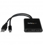 StarTech.com Splitter Multiplicador Mini Displayport a 2 puertos DisplayPort - Hub MST - Negro 