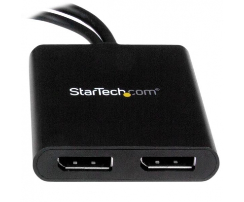 StarTech.com Splitter Multiplicador Mini Displayport a 2 puertos DisplayPort - Hub MST - Negro