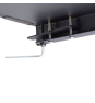 StarTech.com Superficie Manga de Acero para la Esquina de una Mesa o Escritorio de Esquina - 12,7-38,1mm de Grosor - Bandeja Extensora de Esquina de E