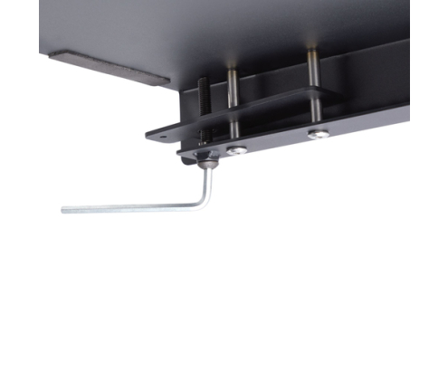 StarTech.com Superficie Manga de Acero para la Esquina de una Mesa o Escritorio de Esquina - 12,7-38,1mm de Grosor - Bandeja Extensora de Esquina de E