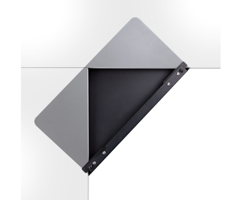 StarTech.com Superficie Manga de Acero para la Esquina de una Mesa o Escritorio de Esquina - 12,7-38,1mm de Grosor - Bandeja Extensora de Esquina de E