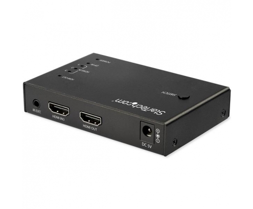 StarTech.com Switch Conmutador de VÍ­deo HDMI de 4 Puertos - 3x HDMI y 1x DisplayPort - 4K 60Hz - negro