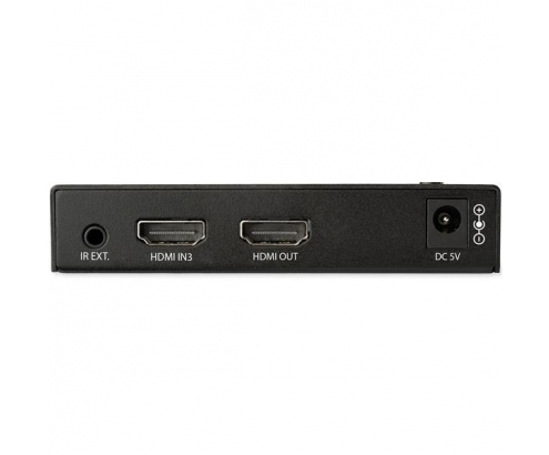 StarTech.com Switch Conmutador de VÍ­deo HDMI de 4 Puertos - 3x HDMI y 1x DisplayPort - 4K 60Hz - negro