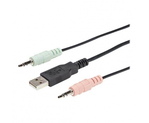 StarTech.com Switch Conmutador KVM de 2 Puertos DisplayPort 4K60Hz con Cables Incorporados