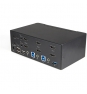 StarTech.com Switch Conmutador KVM de 2 Puertos HDMI 2.0 4K para 2 Monitores - VÍ­deo de 4K y 60Hz Ultra HD - HDR - Hub Ladrón USB 3.0 de 2 Puertos y
