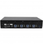 StarTech.com Switch Conmutador KVM de 4 Puertos HDMI 1080p con USB 3.0 - Negro